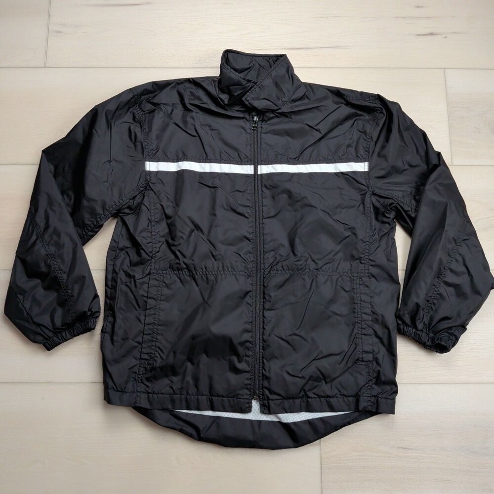 Vintage Nike 90s Windbreaker Jacket Mens M Meshed Lined‎ Black Nylon Y2K Outdoor